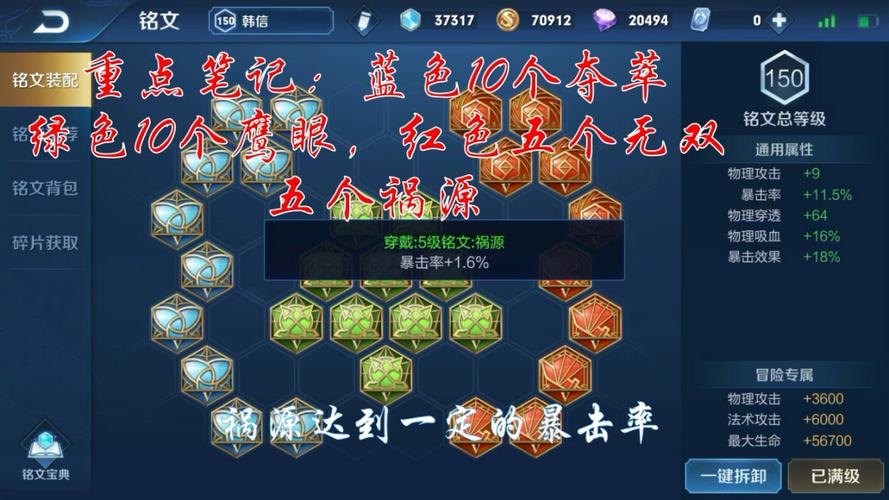 王者榮耀韓信頂級(jí)打野銘文，王者榮耀韓信最強(qiáng)打野出裝？-第1張圖片-猴鯊游戲