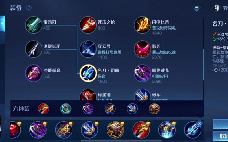 王者榮耀趙云的六神裝，王者榮耀趙云六神裝是什么