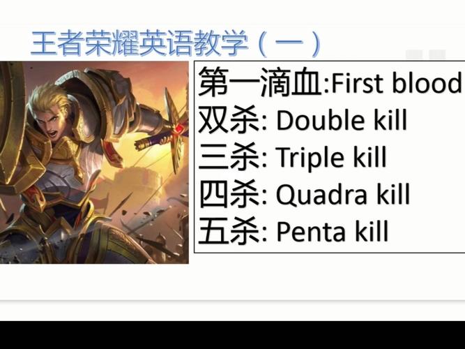 王者榮耀一到五殺中文，王者榮耀從一殺到五殺的英文？-第7張圖片-猴鯊游戲
